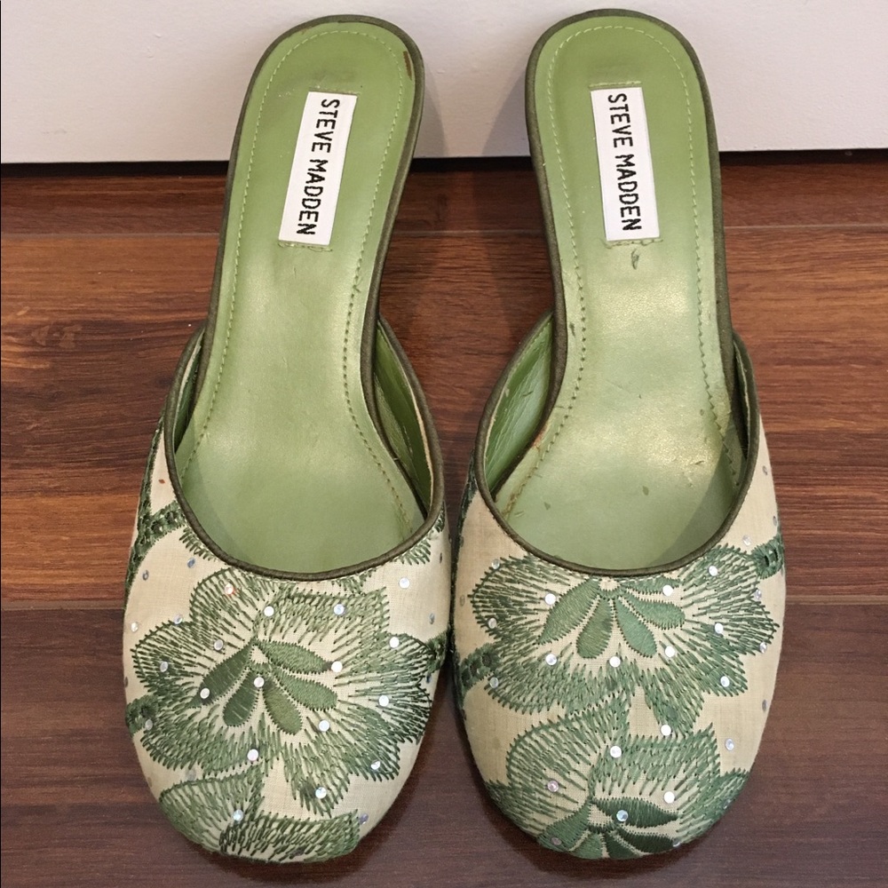 Steve Madden Heels with Floral Designs